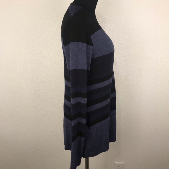 BAILEY 44 | Blue Striped Snap Button Cardigan M - Picture 3 of 6